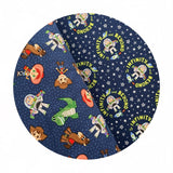 Buzz in Space in Navy - Toy Story Let's Play Collection - Camelot Fabrics