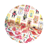 1 meter left! - Ready to Flamingle - Meowmi Beach Collection - Dear Stella Fabrics