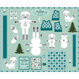 1 panel left! - Todd Arctic Fox Panel - Forest Friends Collection - Riley Blake Designs