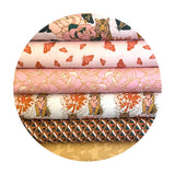 Moths in Pink - Tiger Lily Trail Collection - Paintbrush Studio Fabrics