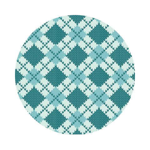 Argyle in Glacier - Forest Friends Collection - Riley Blake Designs