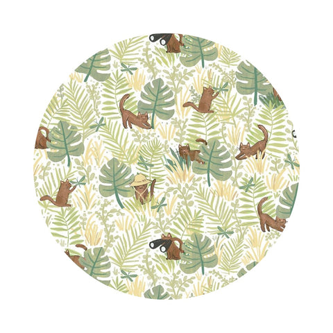 3 meters left! - Kitty Safari - Let's Get Wild Collection - Dear Stella Fabrics