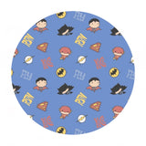 Justice League Boy Editorial in Blue - Character Nursery Collection - Camelot Fabrics