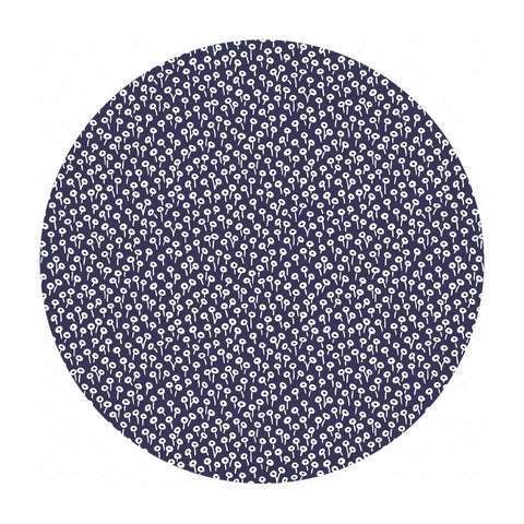 .5 meters left! - Tapestry Dot in Navy Cotton - Basics by Rifle Paper Co. - Cotton + Steel Fabrics