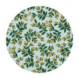 1 meter left! - Mistletoe in Mint Metallic Cotton - Holiday Classics by Rifle Paper Co. - Cotton + Steel Fabrics