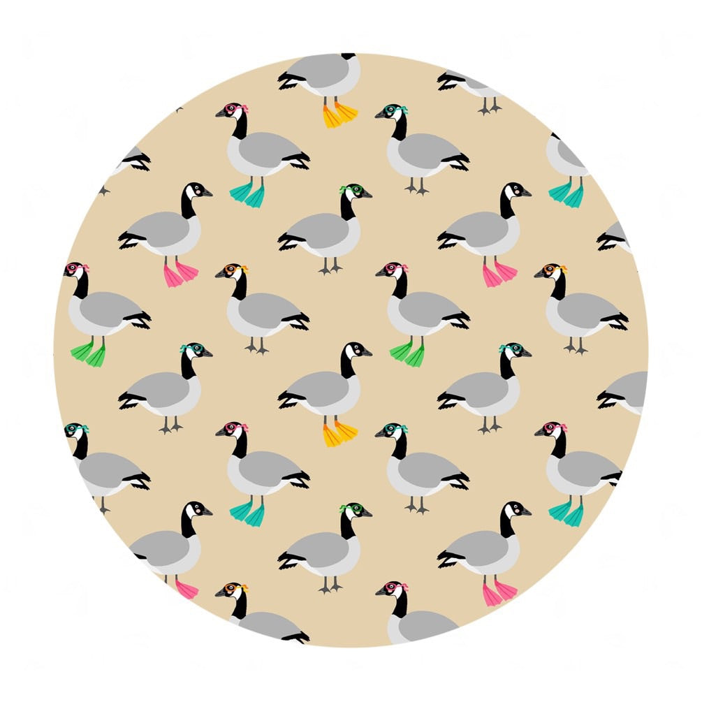 1 meter left! - Canadian Geese in Cotton - Purely Canadian Eh! Summer BBQ Collection - Robert Kaufman Fabrics