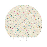 2.5 meters left! - Festive Snowfall in Cream - Daschund Through the Snow Collection - Camelot Fabrics