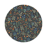 Menagerie Garden in Black Cotton - Camont Collection by Rifle Paper Co. - Cotton + Steel Fabrics