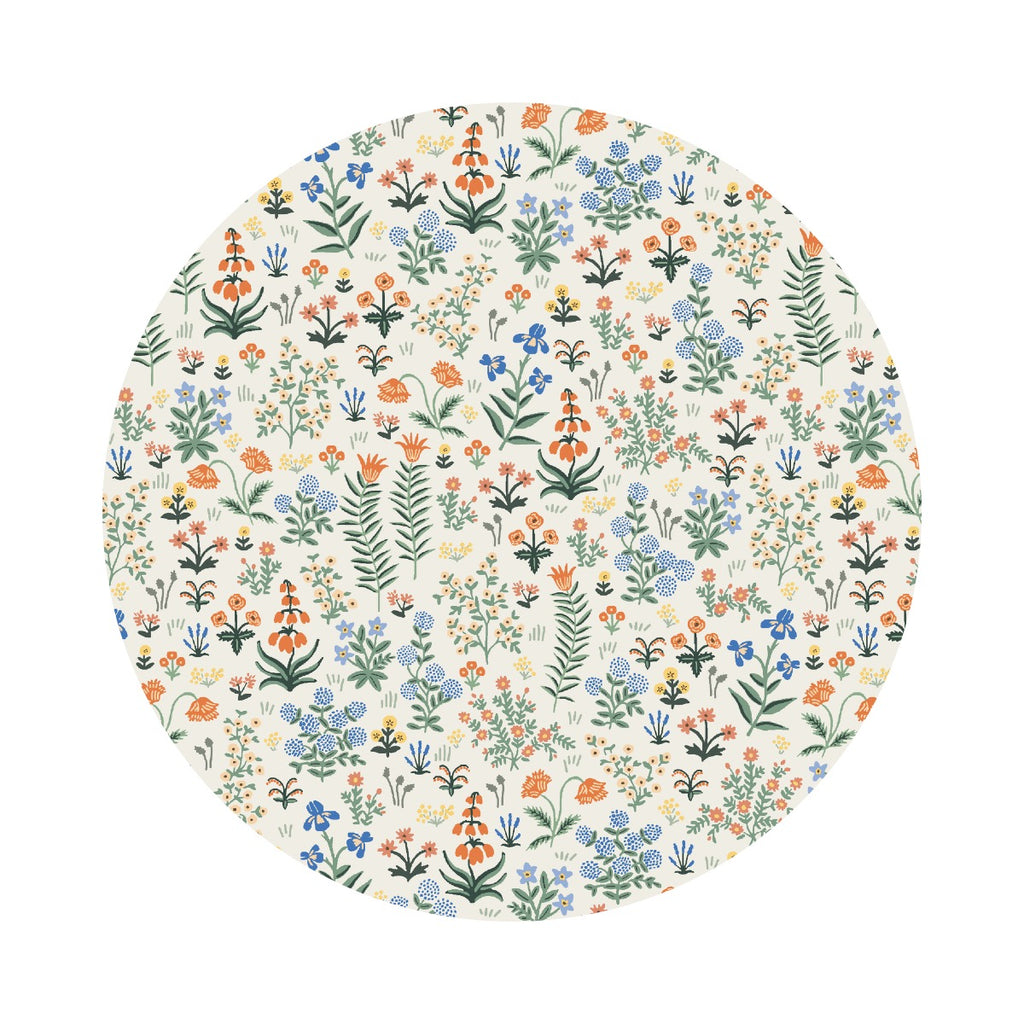 Menagerie Garden in Cream Cotton - Camont Collection by Rifle Paper Co. - Cotton + Steel Fabrics