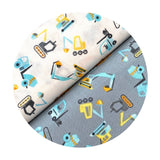 Heavy Equipment in Fog - Raise the Roof Collection - Dear Stella Fabrics