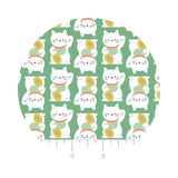 Maneki-Neko in Mint - On a Roll Collection - Camelot Fabrics