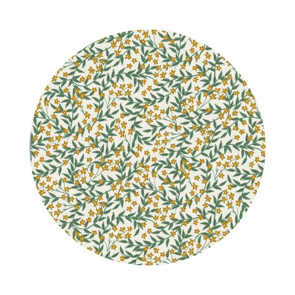 Daphne in Cream Metallic - Bramble by Rifle Paper Co. - Cotton + Steel Fabrics