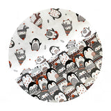 1.5 meters left! - Cozy Penguin Stack in Multi - Penguin Paradise Collection - Camelot Fabrics