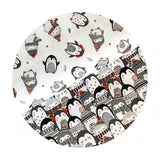 Cozy Penguin Stack in Multi - Penguin Paradise Collection - Camelot Fabrics