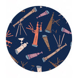 3 meters left! - Telescopes in Blueberry - Atomic Collection - Dear Stella Fabrics