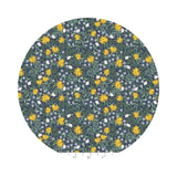 Daisy Fields in Navy Metallic - Bramble by Rifle Paper Co. - Cotton + Steel Fabrics