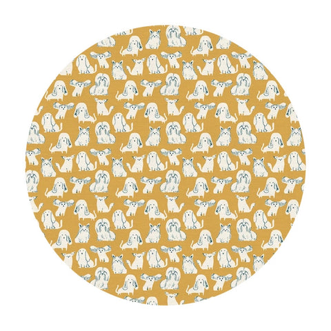 Dog Breeds in Yellow - Best in Show Collection - Paintbrush Studio Fabrics