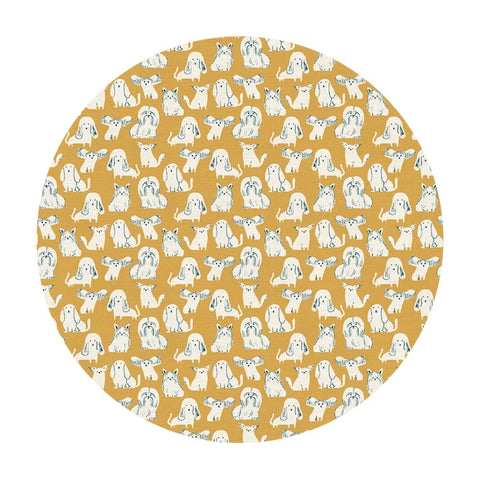 Dog Breeds in Yellow - Best in Show Collection - Paintbrush Studio Fabrics
