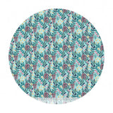 .5 meters left! - Hanna in Aqua - Floral Pets Collection - Blend Fabrics