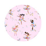 1.5 meters left! - Tutu Much Attitude in Pink - Tutu Much Attidude Collection - Dear Stella Fabrics