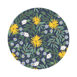 Daisy Fields in Navy Metallic Canvas - Bramble Collection by Rifle Paper Co. - Cotton + Steel Fabrics
