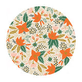 Poinsettia in Cream Metallic Cotton - Holiday Classics by Rifle Paper Co. - Cotton + Steel Fabrics