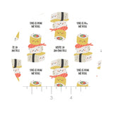 You Had Me at Sushi in White - On a Roll Collection - Camelot Fabrics