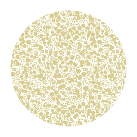 3.5 meters left! - Wiltshire Shadow in Gold Metallic - Merry & Bright Collection - Liberty Fabrics