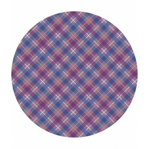 Purple Iona Check with Copper Metallic - Iona Collection - Lewis & Irene Fabrics