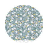 2 meters left! - Daphne in Blue Metallic - Bramble by Rifle Paper Co. - Cotton + Steel Fabrics