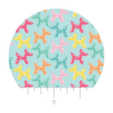 4 meters left! - Bright Balloon Animals on Blue - Be The Rainbow Collection - Camelot Fabrics