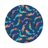 .5 meters left! - Mermaid Toss in Navy - Shell Yeah! Collection - Dear Stella Fabrics