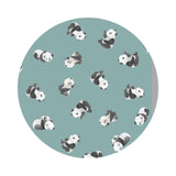 3.5 meters left! - It's a Pandastic Life in Lago- Panda Monium Collection - Dear Stella Fabrics