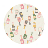 4 meters left! - Prosecco Pop on Cream - Prosecco Party Collection - Camelot Fabrics